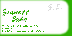 zsanett suha business card